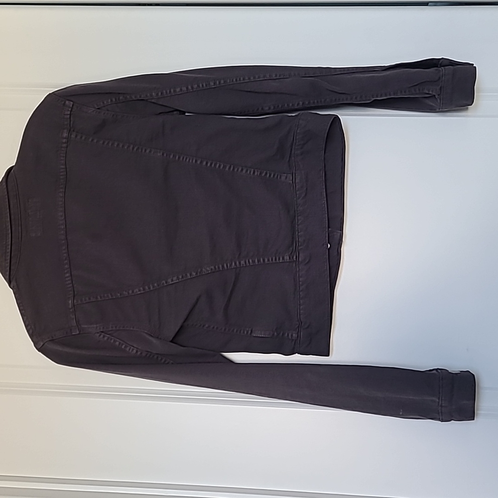 J Brand Charcoal Grey Cropped Denim Jacket - Picture 4 of 5